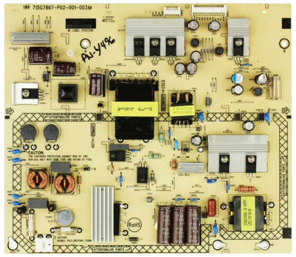 Sharp GZA42GQAU Power Supply/LED Driver Board