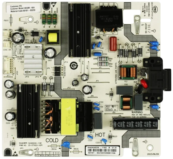 Vizio 60101-05233 Power Supply for V655M-K04