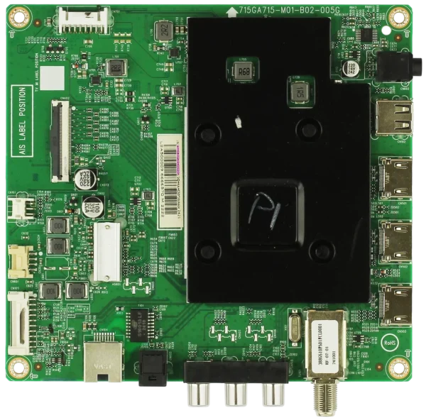 756TXMCB02K040 Insignia Main Board, 756TXMCB02K040020X, (G)XMCB02K04020X, 715GA715-M0B-B02-005G, NS-50F301NA24