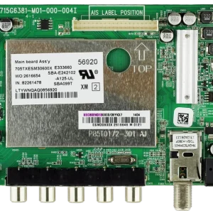 Vizio 756XECB02K013 Main Board for E390-A1 (LTYWNQAQ serial)