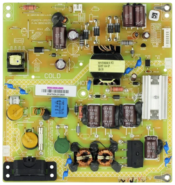 Sharp 9LE50006050560 Power Supply / LED Board LC-39LE551U