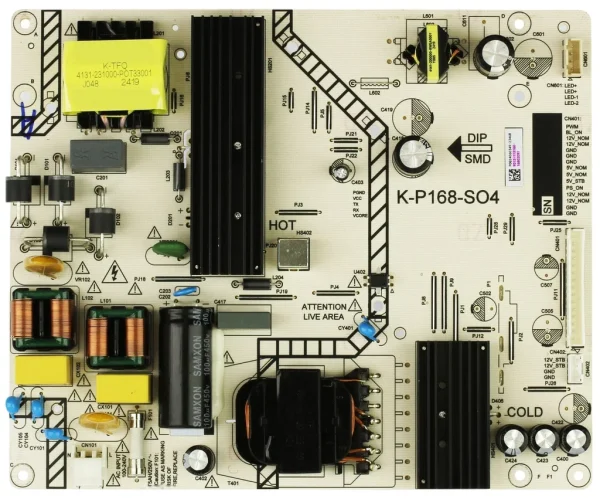 Onn 9012-112160-16802091 Power Supply Board