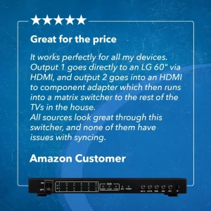 Ultra HD 6x2 HDMI Matrix Switch with ARC Support (HD-602) - view 10
