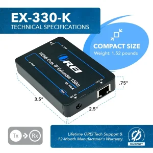 1080p HDMI™ Extender (Over IP) - 500ft (cat6) (EX-330-K) - view 5