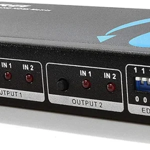 OREI HD-202 2x2 HDMI 1.4V Matrix Switch/Splitter (2-input, 2-output) with Remote Control Supports PI - view 2
