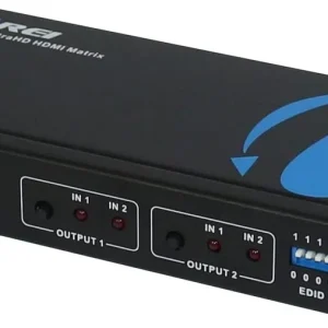 OREI HD-202 2x2 HDMI 1.4V Matrix Switch/Splitter (2-input, 2-output) with Remote Control Supports PI - view 5