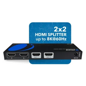 8K Dual Input 2-port HDMI™ Splitter-BK-22 - view 2
