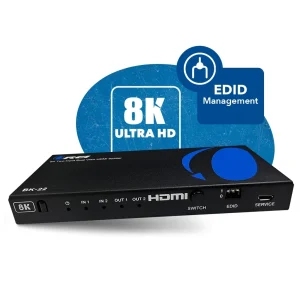 8K Dual Input 2-port HDMI™ Splitter-BK-22 - view 4