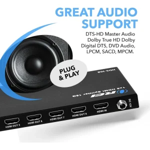 4K@60Hz 1x8 HDMI™ Splitter-HDS-108 - view 5