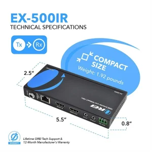 1080p HDBaseT HDMI™ Extender (Loop) - 500ft (cat6)-EX-500IR - view 5