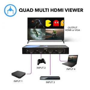 1080p 4-port HDMI™ Seamless Switch w/ Multi Viewer (Audio Extract)-HD-401MR - view 3