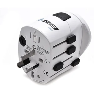 World Travel Adapter Plug International- All in One- 1 USB- Compact Design (M8-PLUS) - view 3