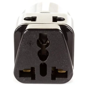 OREI 2 in 1 USA to Europe Adapter Plug (Schuko, Type E/F) - 2 Pack, Black - view 7