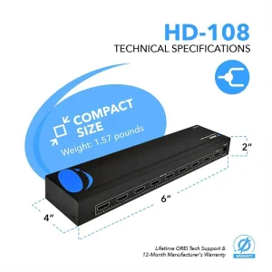 1080p 1x8 HDMI™ Splitter-HD-108 - view 5