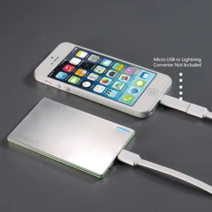 OREI Super Ultra Slim Elegant Brushed Aluminum External Battery for Cell Phones - Unicharge Technology - view 5