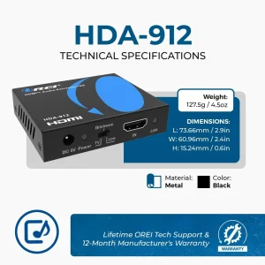 4K HDMI™ Audio Extractor (3.5mm, Optical)-HDA-912 - view 5