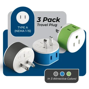 Japan, Philippines Travel Adapter - 2 in 1 - Type A - Compact Design (US-6) - view 2