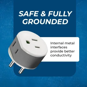 Thailand Travel Adapter - 2 in 1 - Type O - Compact Design (US-18) - view 8