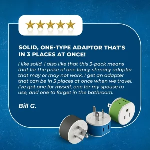 Australia, New Zealand Travel Adapter - 2 in 1 - Type I - Compact Design (US-16) - view 9