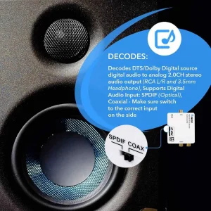 Digital to Analog Decoder Audio Converter-DA34 - view 4