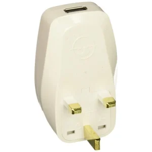 UK Travel Adapter Plug with USB and Surge Protection - Grounded Type G - view 2