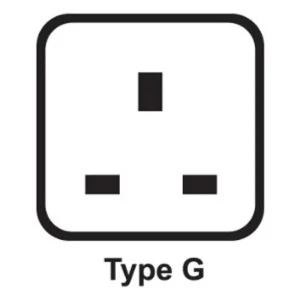 UK Travel Adapter Plug with USB and Surge Protection - Grounded Type G - view 3