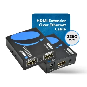 OREI HDMI Extender Over Single CAT6/CAT7 Cable 1080p With IR-Upto 196 FT-Supports & 3D, HD Audio (EX - view 2