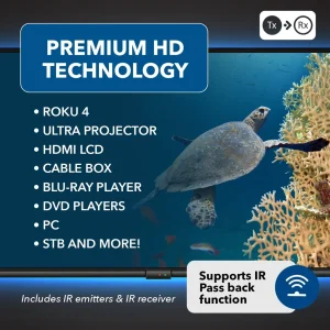 OREI HDMI Extender Over Single CAT6/CAT7 Cable 1080p With IR-Upto 196 FT-Supports & 3D, HD Audio (EX - view 6