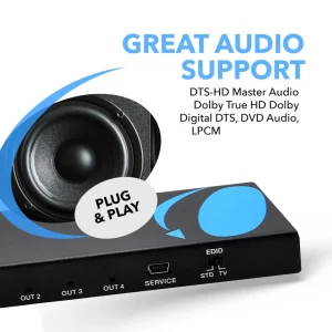 4K@60Hz 1x4 HDMI™ Splitter-HDS-104 - view 6