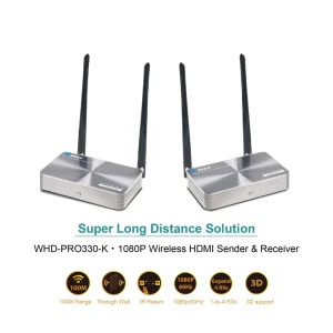 1080p Wireless HDMI™ Extender (Loop, IR) - 330ft-WHD-PRO330-K - view 2