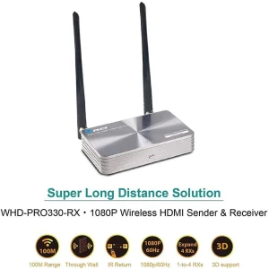 1080p Wireless HDMI™ Extender (Loop, IR) - 330ft-WHD-PRO330-K - view 3