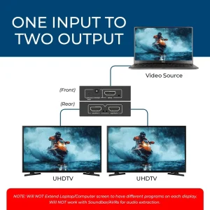 4K@30Hz 1x2 HDMI™ Splitter-HD-102 - view 3