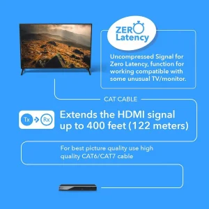 1080p HDMI Extender Over CAT6/7 upto 400 ft - IR (EX-400C) - view 4