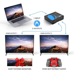 4K@30Hz 1x2 HDMI™ Splitter-HDS-102 - view 3