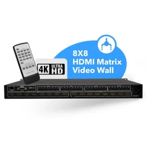 4K@60hz 8x8 HDMI™ Matrix w/ Video Wall (Seamless, Audio Extract)-UHD-808VW - view 2