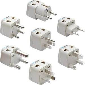 World Travel Adapter Plug International- All in One- Compact Design (DB7-SET)