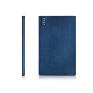 OREI Super Ultra Slim Elegant Brushed Aluminum External Battery for Cell Phones - Unicharge Technology - Blue - view 2