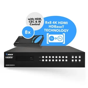 4K HDBaseT 8x8 HDMI™ Extender Matrix (Loop) - 230ft (cat6)-UHD88-EXB230R-K - view 4
