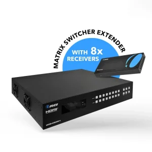 4K HDBaseT 8x8 HDMI™ Extender Matrix (Loop) - 230ft (cat6)-UHD88-EXB230R-K - view 7