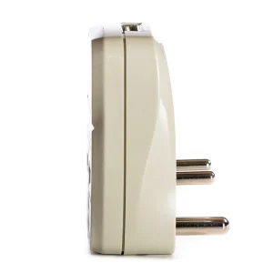 OREI 3 in 1 India Travel Adapter Plug with USB and Surge Protection - Grounded Type D - India, Afric - view 3