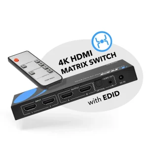 4K@60hz 2x2 HDMI™ Matrix (Audio Extract)-UHDS-202 - view 2