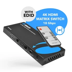 4K@60hz 2x2 HDMI™ Matrix (Audio Extract)-UHDS-202 - view 8