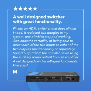 4K@60hz 2x2 HDMI™ Matrix (Audio Extract)-UHDS-202 - view 9