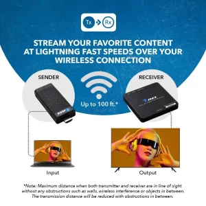 1080p Wireless HDMI™ Extender - 100ft (WHD-PRO100-K) - view 2