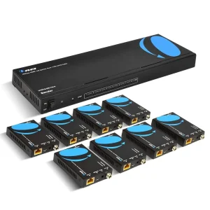 4K@60hz 1x8 HDMI™ Extender Splitter (Loop) - 115ft (cat6)-UHD18-EX115-K