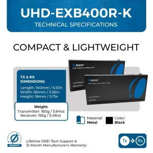 4K HDBaseT HDMI™ Extender (Loop) - 400ft (cat6) (UHD-EXB400R-K) - view 5