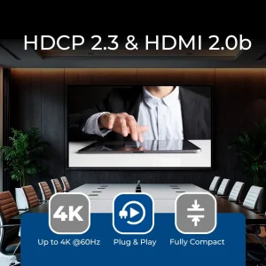 4K@60Hz 1x4 HDMI™ Splitter (CEC, Downscaler, Audio Extract) UHD-PRO104 - view 4