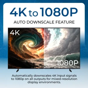 4K@60Hz 1x4 HDMI™ Splitter (CEC, Downscaler, Audio Extract) UHD-PRO104 - view 6