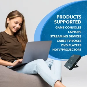 4K Wireless HDMI Transmitter & Receiver Extender by OREI - Up to 100 Feet - 0 Latency - Perfect for  - view 9