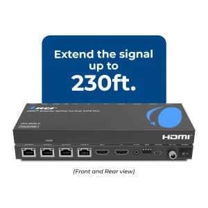 4K@30Hz 1x4 HDMI™ Extender Splitter (Loop) - 230ft (cat6)-HD14-EX165-K - view 2